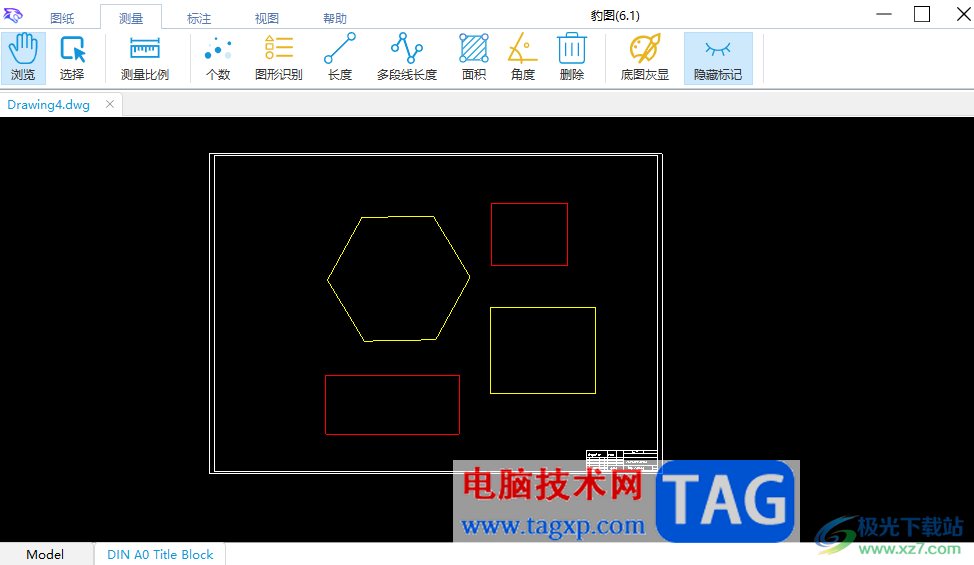 豹圖CAD隱藏標(biāo)記的方法