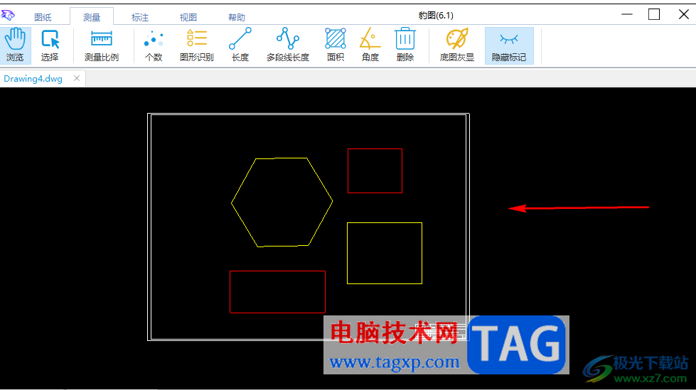 豹圖CAD隱藏標(biāo)記的方法