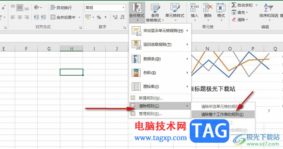 Excel一鍵清除整個工作表的規(guī)則的方法
