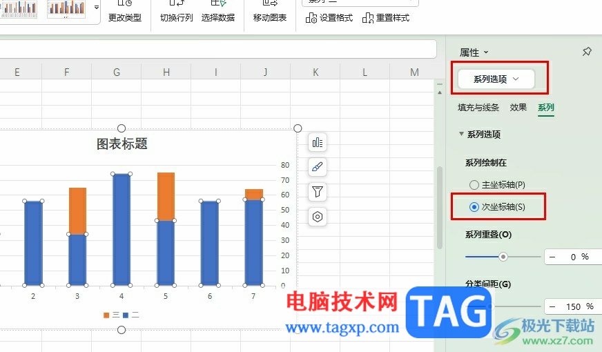 WPS Excel設(shè)置兩個Y軸的方法