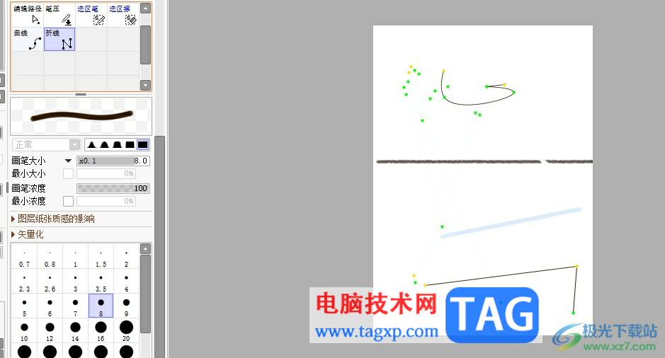 sai手繪板設置壓感的教程