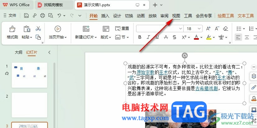 WPS PPT開啟繪圖參考線的方法
