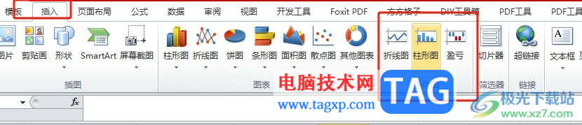 ?excel單獨在一個單元格中插入迷你圖的教程