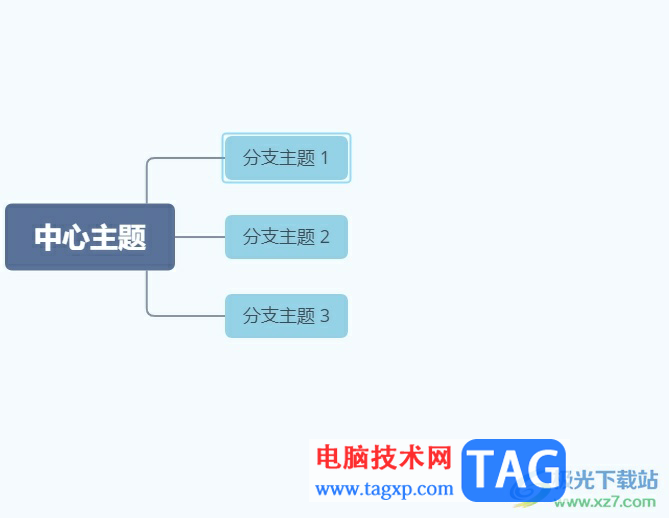 ?xmind統(tǒng)一為多個自由主題添加子主題的教程