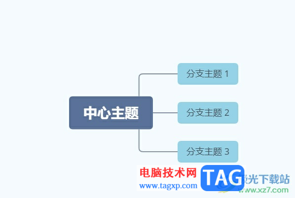 ?xmind外框?qū)⑻摼€變成實(shí)線的教程