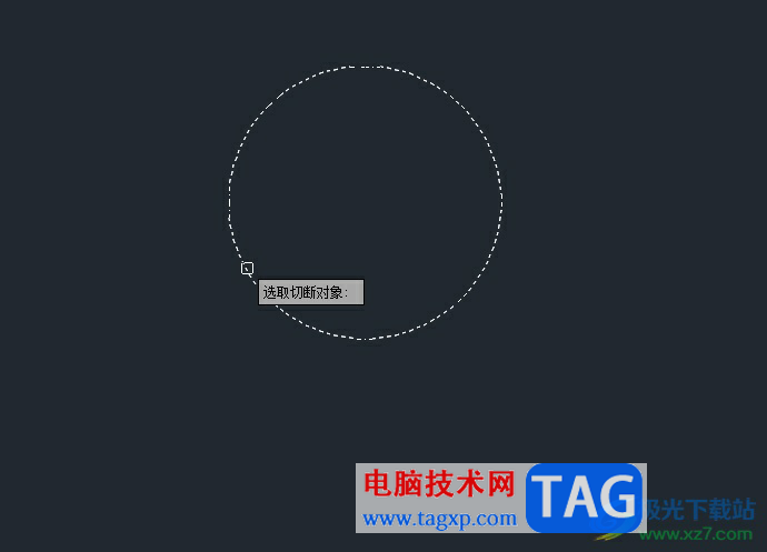 中望cad將圓打斷成圓弧的教程