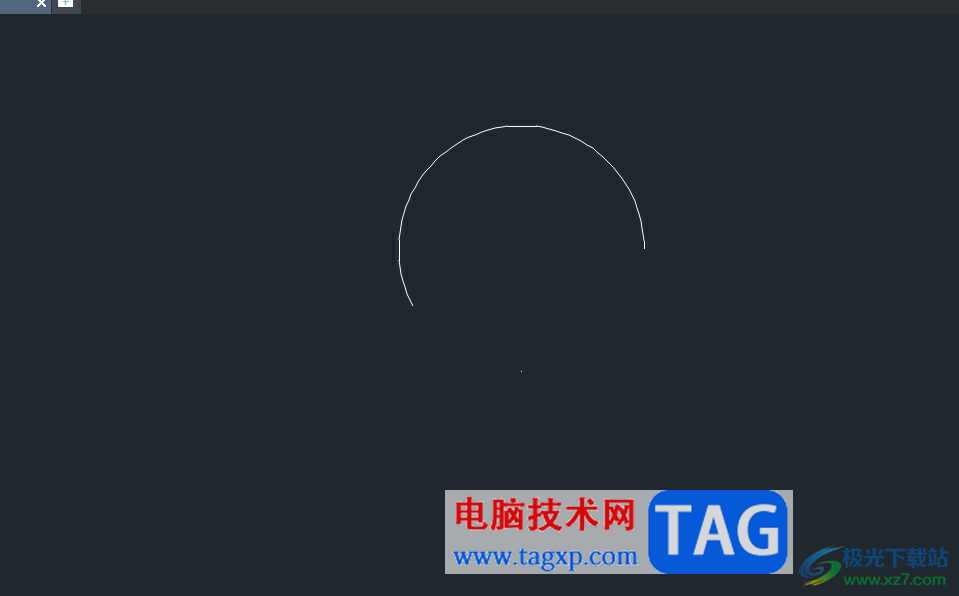中望cad將圓打斷成圓弧的教程