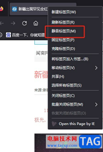?火狐瀏覽器一鍵開啟網(wǎng)頁(yè)靜音播放的教程