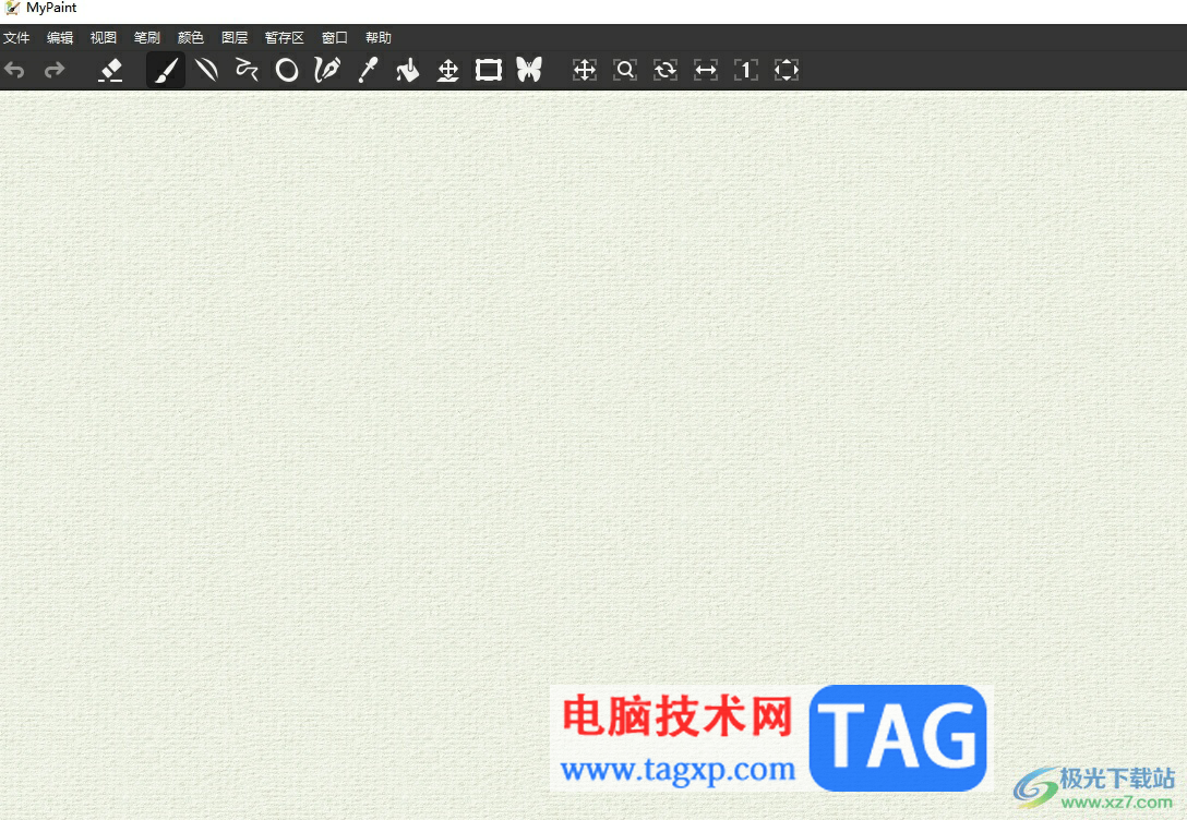 ?mypaint切換畫布背景的教程
