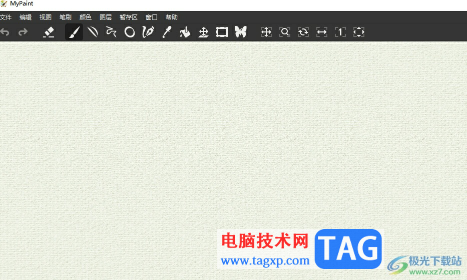 ?mypaint導(dǎo)入圖片寫字的教程
