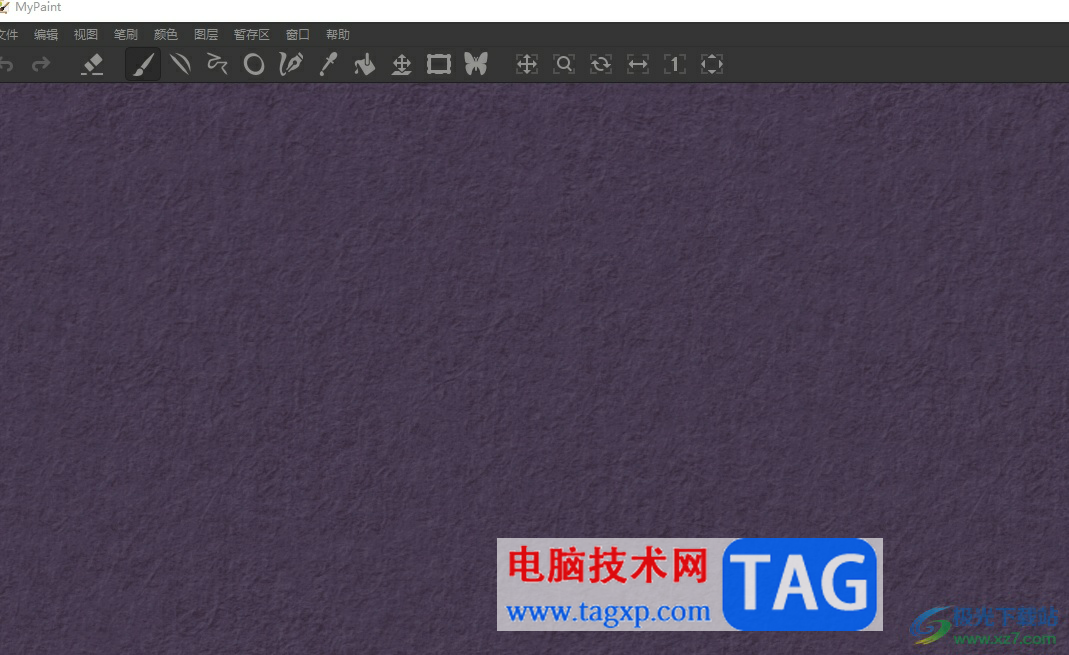 ?mypaint切換畫布背景的教程