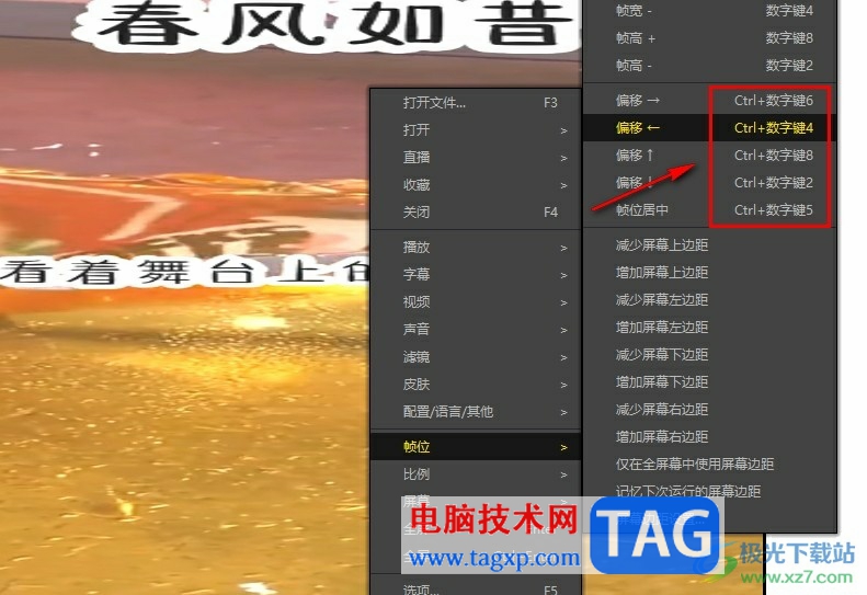 PotPlayer調(diào)整視頻畫面在屏幕中位置的方法
