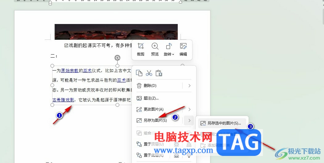 WPS Word將文字轉(zhuǎn)為圖片的方法