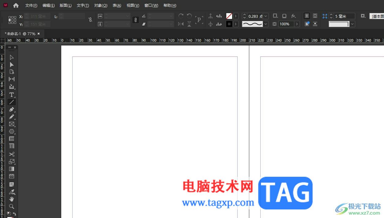 InDesign直接復制跨頁的教程