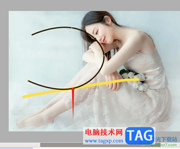 ?sai把直線變成曲線的教程