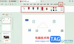 WPS PPT使用畫筆繪制圖形的方法