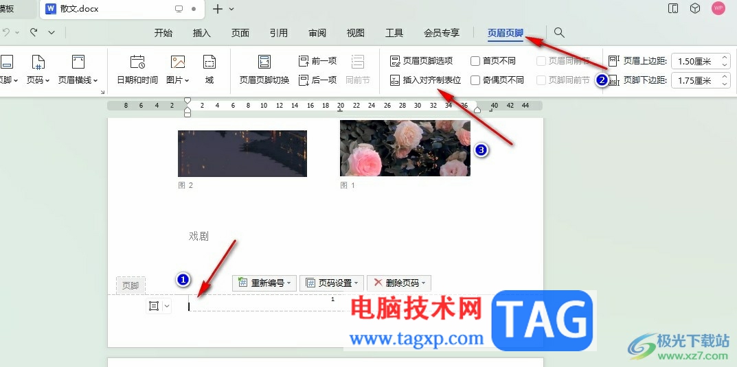 WPS Word在頁腳添加橫線的方法