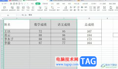 wps表格選中不同的兩列的教程