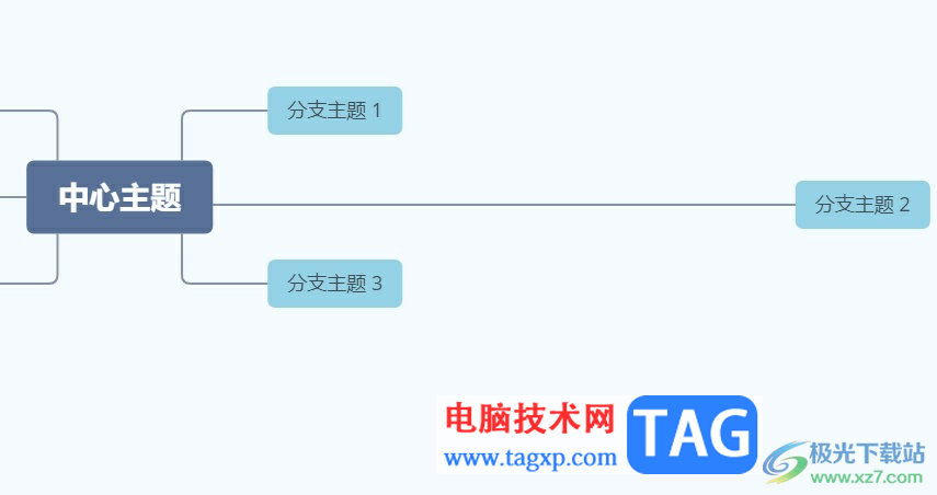 xmind調(diào)整主題框之間的距離的教程