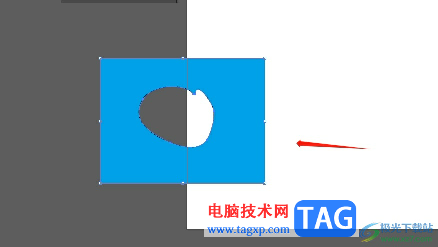illustrator把原圖挖空一塊的教程