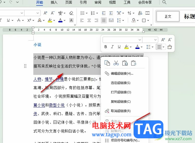 WPS Word調(diào)整行距磅數(shù)的方法