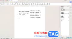 wps word文檔設(shè)置文字左右排
