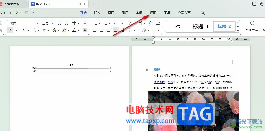 WPS Word將雙頁面變成單頁面的方法