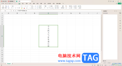 WPS excel把橫排內(nèi)容變成豎排顯示的方法