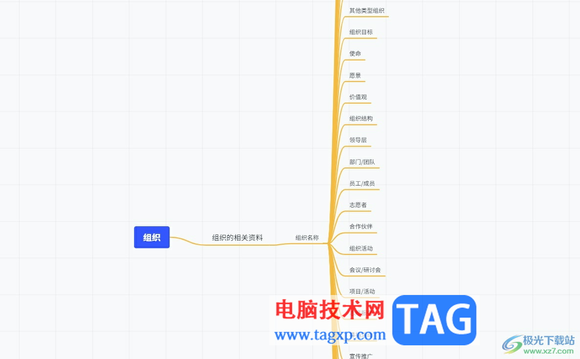 ?小畫桌新建一份思維導圖的教程