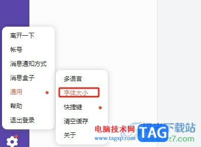 電腦版輕推設(shè)置界面字體大小的教程