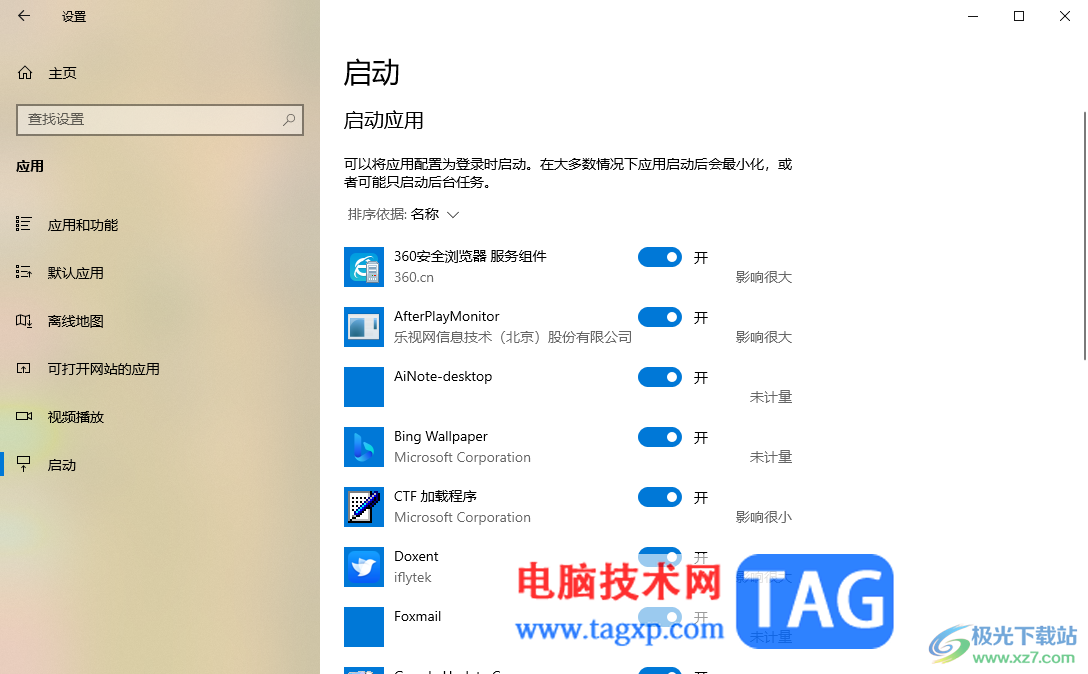 Win10系統(tǒng)關(guān)閉應(yīng)用開機(jī)啟動項的方法