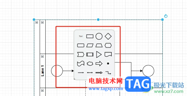 Draw.io給泳道圖添加新泳道的教程