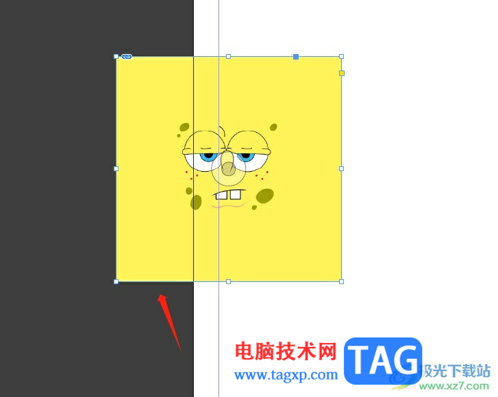 InDesign插入圖片后將畫布外的圖片隱藏的教程