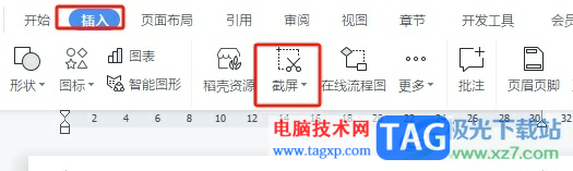 wps使用屏幕截圖的教程