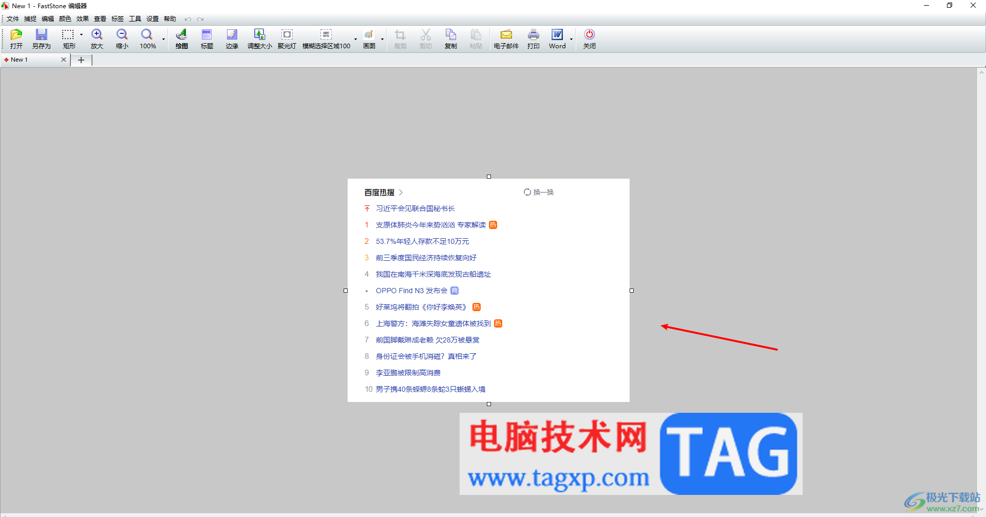 faststone capture給截圖打馬賽克的方法