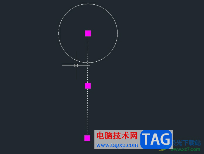 中望cad繪制縱向中心線上的直線教程