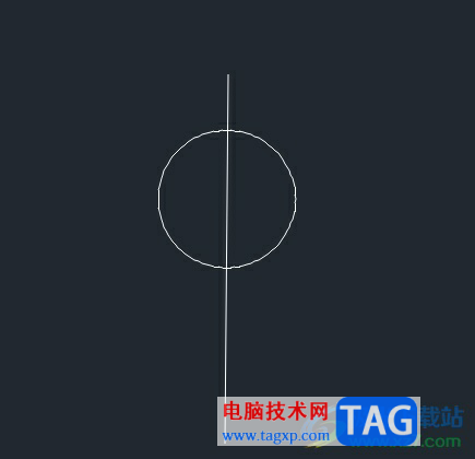 中望cad繪制縱向中心線上的直線教程