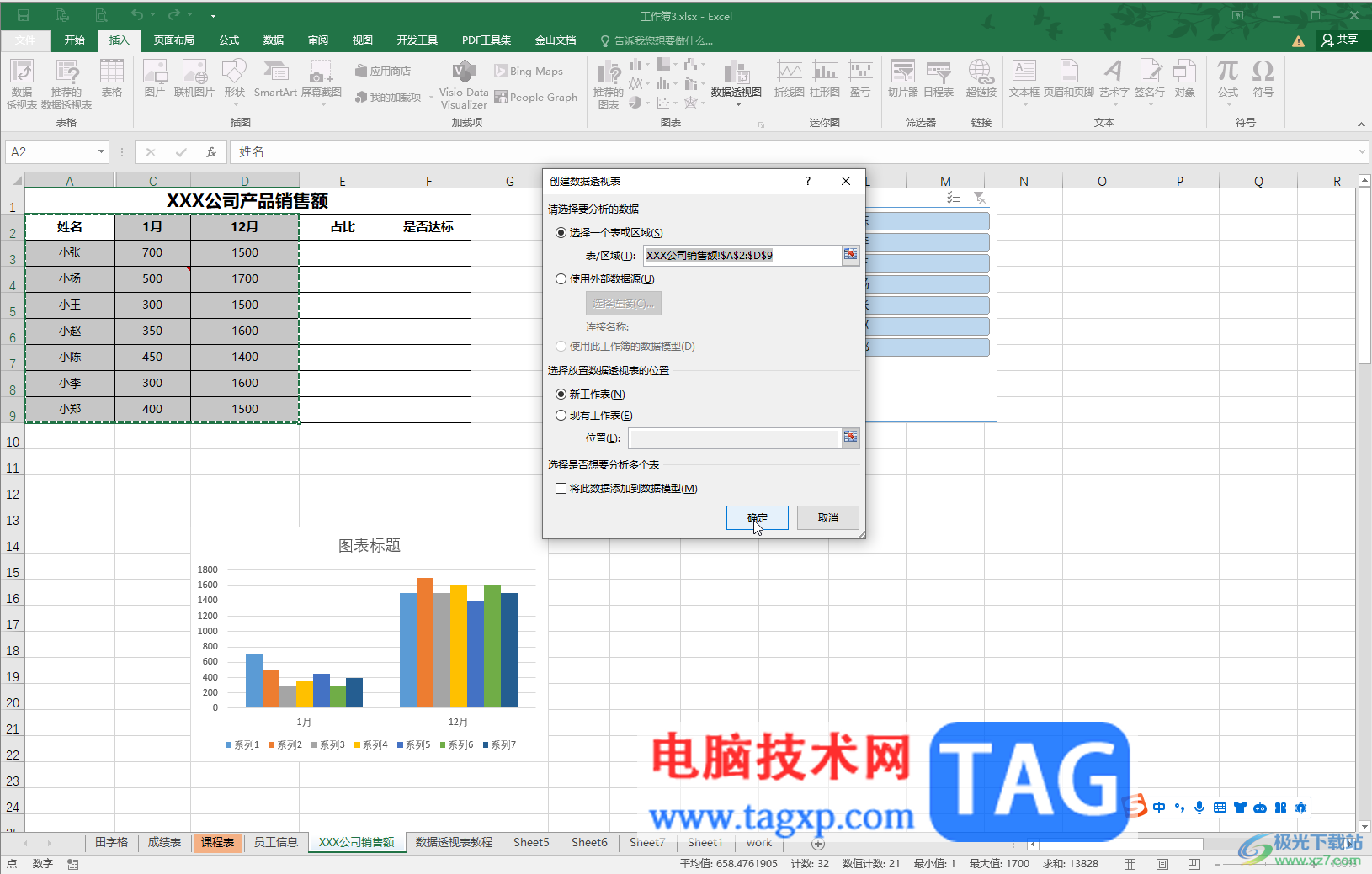 Excel插入數(shù)據(jù)透視表后對數(shù)據(jù)排序的方法教程