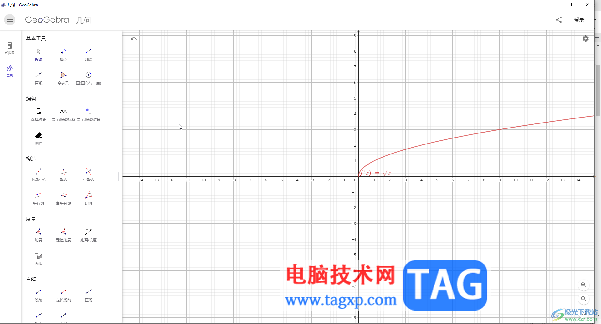 GeoGebra中放大或縮小圖像的方法教程