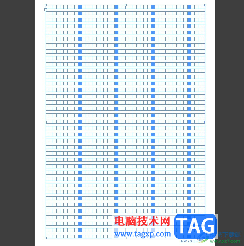 InDesign在頁(yè)面上添加作文格的教程