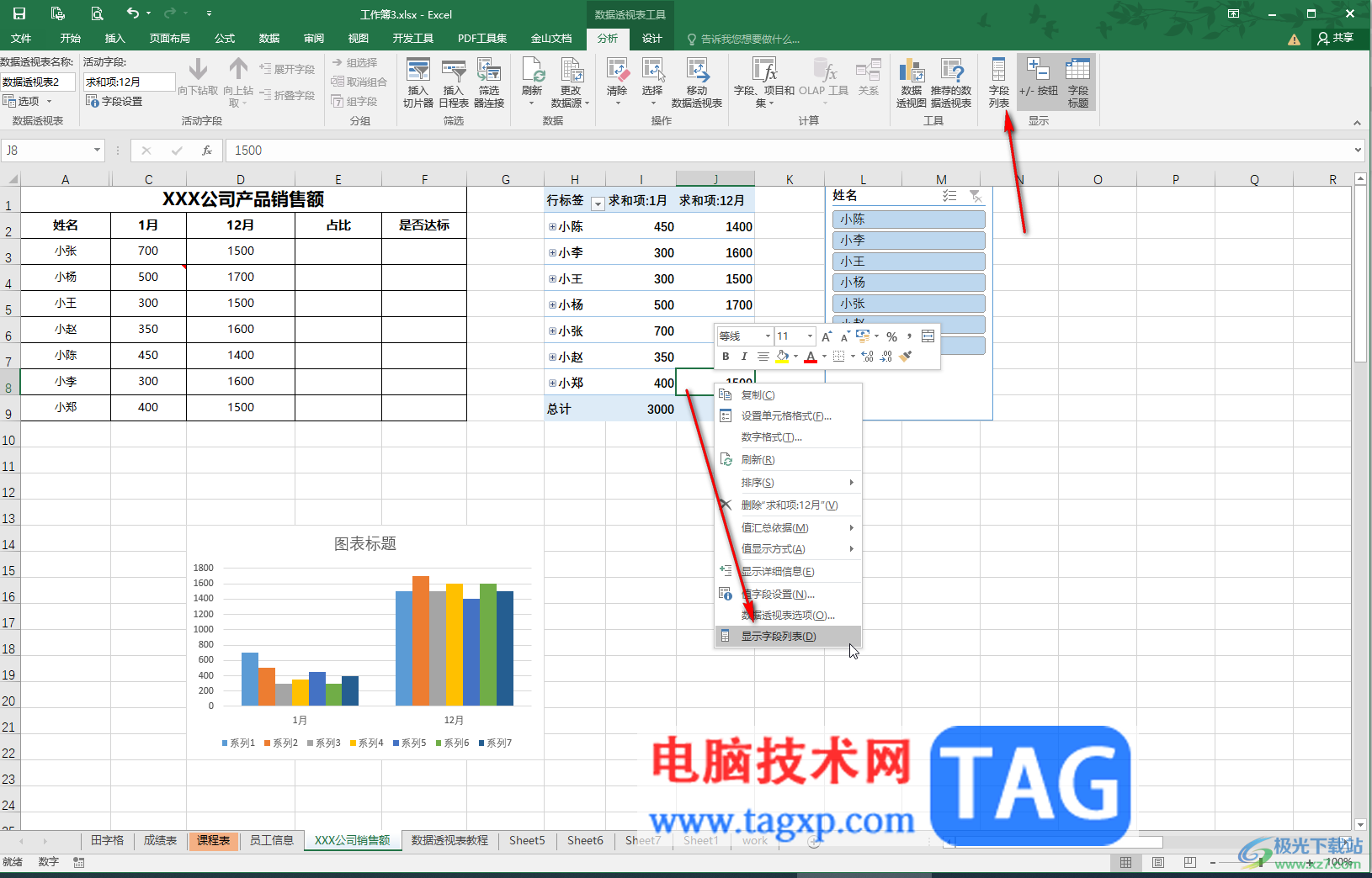 Excel顯示或隱藏數(shù)據(jù)透視表數(shù)據(jù)的方法教程