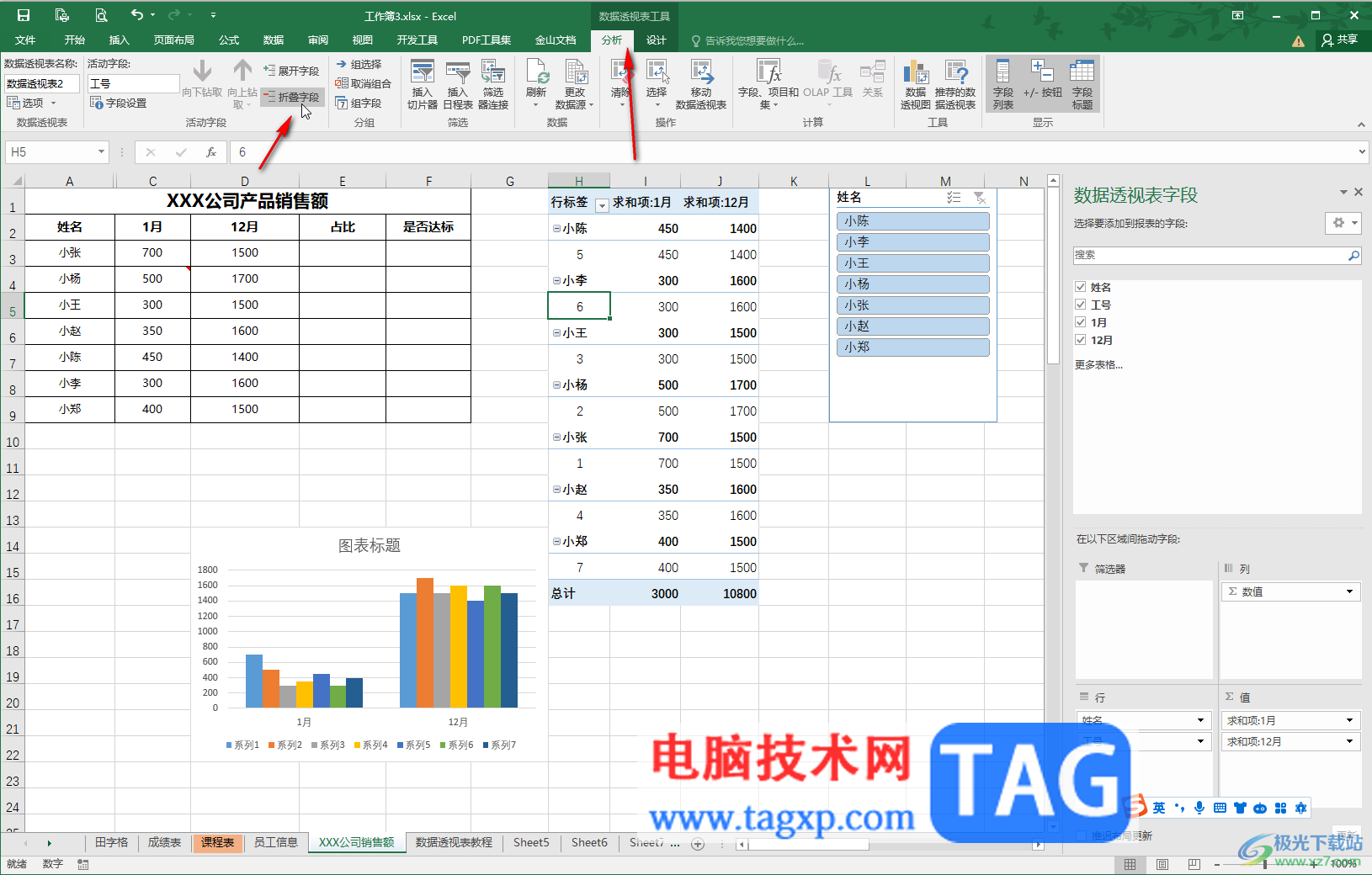 Excel顯示或隱藏數(shù)據(jù)透視表數(shù)據(jù)的方法教程