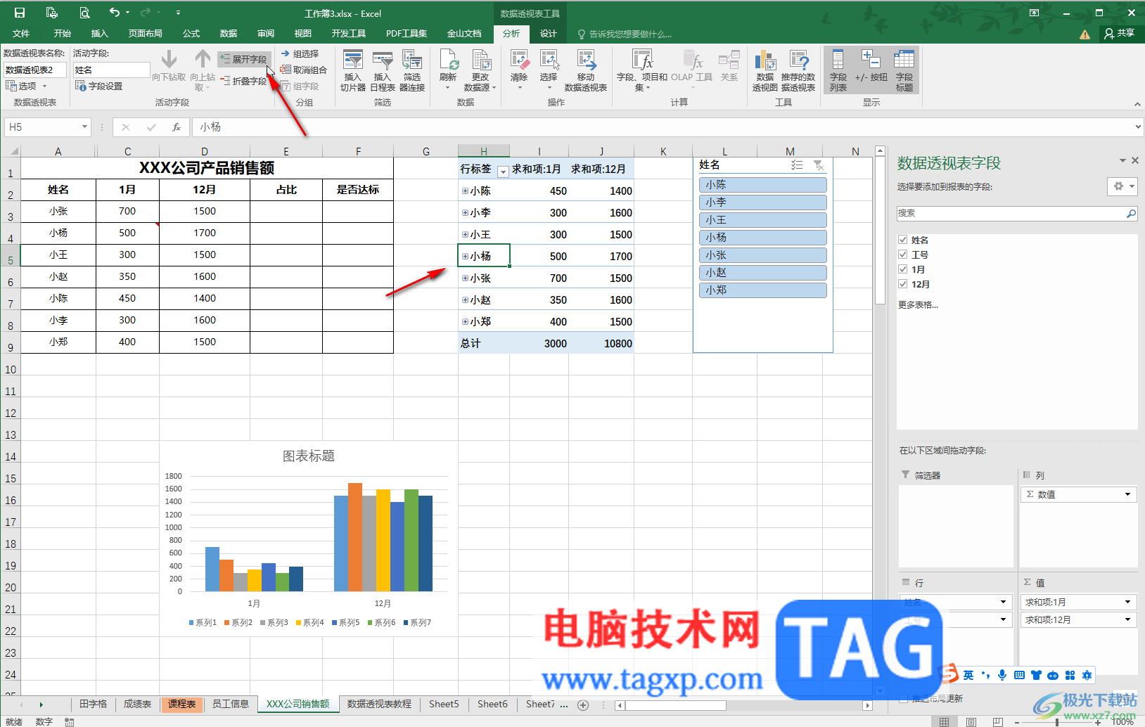 Excel顯示或隱藏數(shù)據(jù)透視表數(shù)據(jù)的方法教程