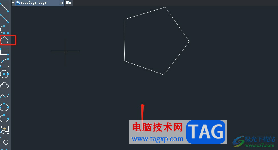 中望cad繪制有缺口的形狀教程