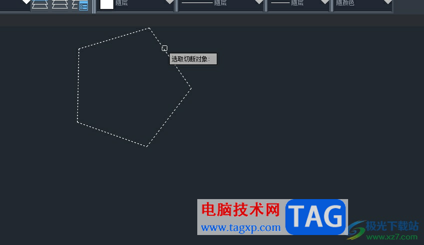 中望cad繪制有缺口的形狀教程