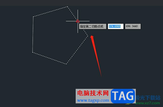 中望cad繪制有缺口的形狀教程