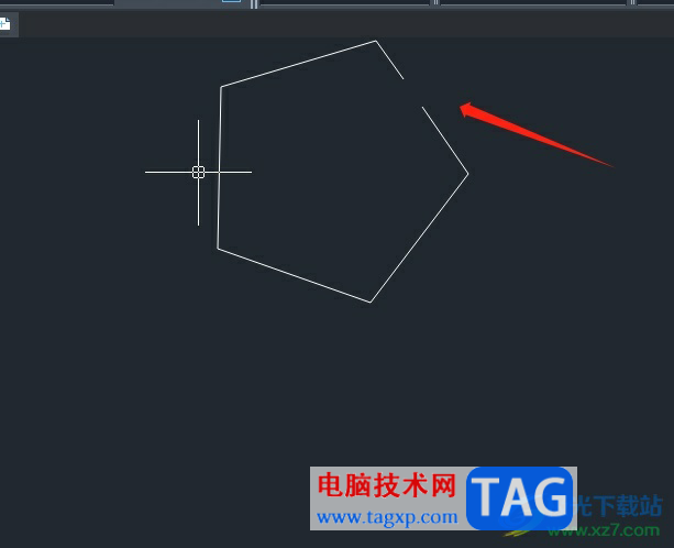 中望cad繪制有缺口的形狀教程