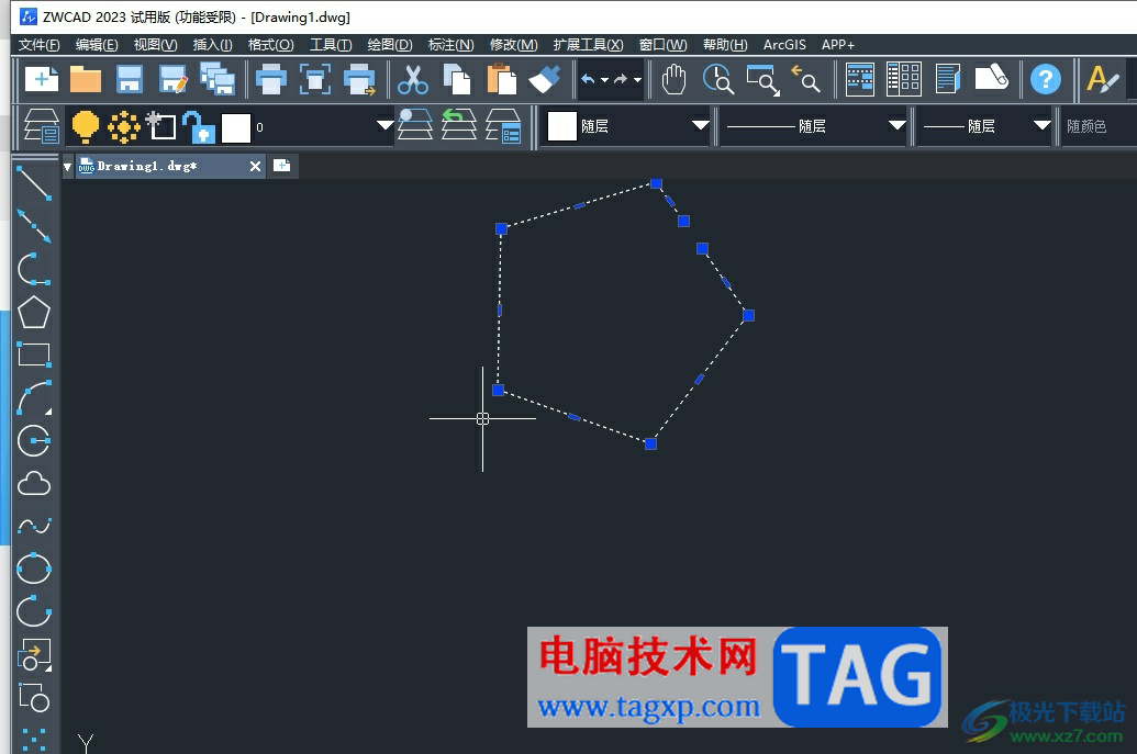 中望cad更改夾點(diǎn)樣式的教程