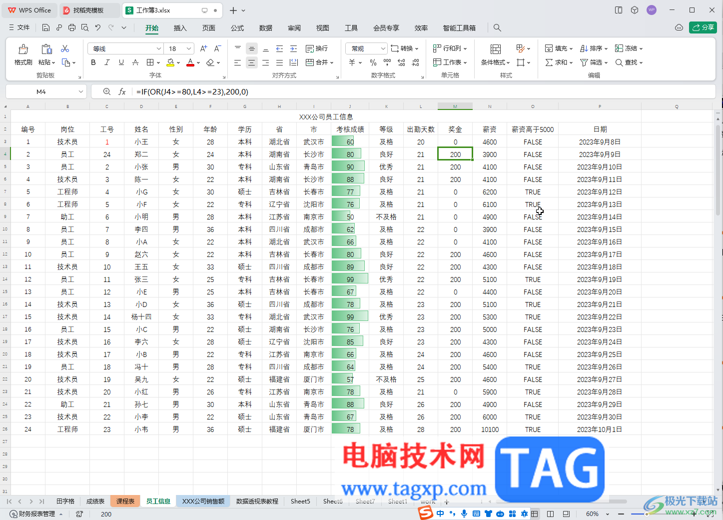 WPS表格電腦版根據(jù)數(shù)據(jù)大小更改顏色的方法教程