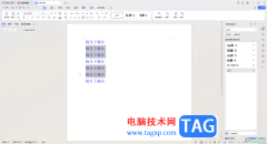 WPS文檔中快速統(tǒng)一文字字
